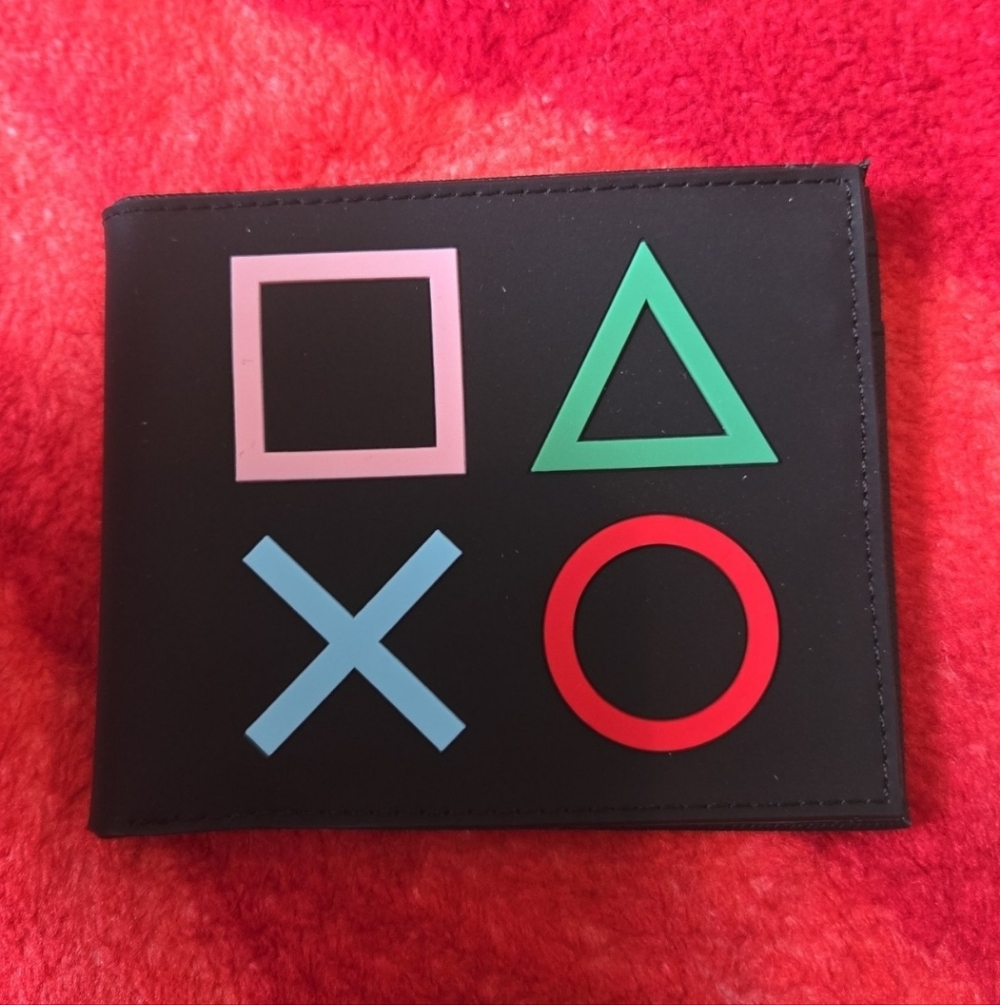 New Sony Playstation anime manga leather wallet